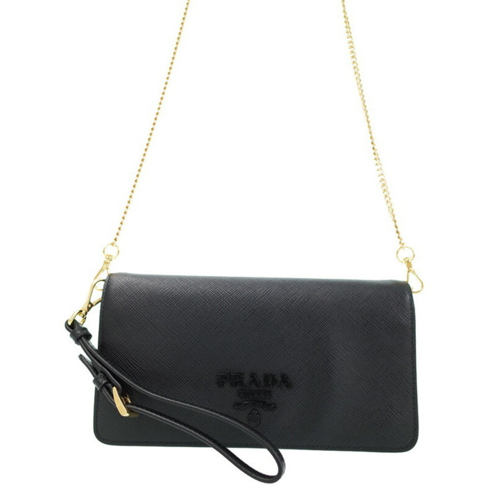 Prada Saffiano leather Crossbody Bag Black